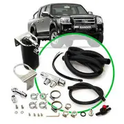 SAAS Oil Catch Can Kit - Suits Ranger PJ/PK 3.0L 2006 - 2011, Black, ST2101-1014