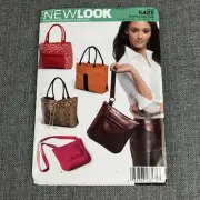 New Look Sewing Pattern 6425 Purses 4 Styles Totes Crossbody Uncut