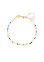 Anni LU Fiesta Shell 18kt Gold-plated Beaded Bracelet - Multicoloured 1 ONE SIZE