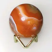Natural Crystal Polished Red Carnelian Decorative Sphere 2.375" - USA