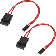 Be In Your Mind 2pcs 32V 5A Micro 2 Fuse Holder Extension Wire 16WAG Car Modification Acc Fuse Box Power Socket Extension for Car Auto Fuse Connector