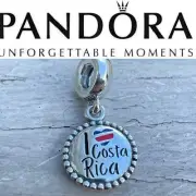 Authentic Pandora I Love Costa Rica Exclusive Dangle Charm