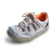 Womens Casual Lace-up Breathable Mesh and Leather Sneaker