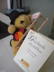 STEIFF LUCKY CHIMNEY SWEEP MOHAIR TEDDY BEAR EAN 030796