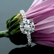 Solitaire Accents 1.06 Carat Solitaire Round Diamond Engagement Ring Treated