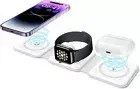 For Galaxy S24/Ultra/Plus - Fast Charge 15W Magnetic Wireless Charger Foldable