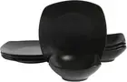 Gibson Home Zen Buffet Matte Porcelain Chip and Scratch Resistant Plates and Bow