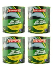 4 x Septone Mr Buff Cutting Compound Mahince Buff Hand Rub 5kg