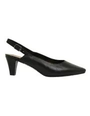 [Easy Steps] Agatha Black Glove Heeled Shoes