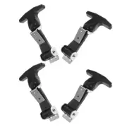 4 Pcs Stainless Steel Buckle Hood Latch Latches Hardware Door Cooler Hasp