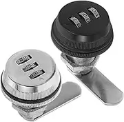 SHINEOFI 2pcs Mechanical Combination Lock for File Cabinets and Drawers Durable Password Security Lock for Mailboxes and Electrical Boxes Easy to Use No Batteries Required Elegant Design
