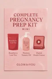 Pregnancy Prep Kit: Mini – Raspberry Leaf Tea, Tummy Oil & Complete Doula Course