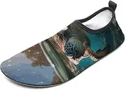 [BTCOWZRV] Water Shoes for Women Men Sea Turtles Diving Underwater Water Sports Shoes Slip-on Breathable Lightweight Athletic Aqua Sock