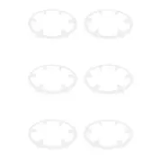 6x Homeleisure Floor Saver Ring Home/Garden Planter Surface Protector 30cm White