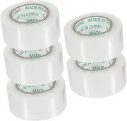 KICHOUSE 5 Rolls Heavy Duty Clear Packing Tape Yards Transparent Shipping Tape for Moving Boxes Strong Adhesiveness for Sealing Packages and Secure Shipping