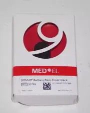 New MED-EL 30789 Sonnet Battery Pack Cover Black Medel Unit in Box Made Austria