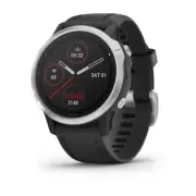 Garmin Fenix 6S GPS/GLONASS/GALILEO ABC - HRM - Silver w/Black Band
