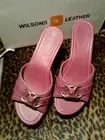 Sandals size 7 Designer comfy wedge casual slide Beverly Hills EUC