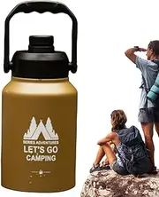 Water Flask | Insulated Stainless Steel Vacuum Flask,Workout Flask Jug, Travel Mug for Gym, Outdoor Sports, Hiking, Cycling, Camping, Running