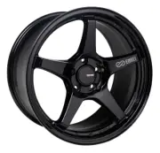 Enkei 521-780-8045BK for TS-5 17x8 5x100 45mm Offset 72.6mm Bore Gloss Black (for: Toyota)