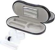 [GOOHOCHY] Double Layer Glasses Case Wear-Resistant - Case Eyeglasses Sunglasses Case Adjustable Decorative Eyeglass Case Case Cute Storage Holder Cable Cord Camouflage Pu