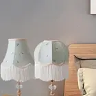 Lighting Fixtures Cover Table Lamp Shade Tassel Modern Lampshade Desktop Light