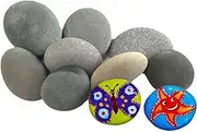 Pack of 10 Stones for Painting, Large Stones for Painting, Beach Pebbles, Decorative Gravel Pebbles, Decorative Gravel Pebbles, Gravel Decorative Stones, Natural Stone, Flat Stones for Painting, for