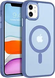 BENTOBEN Case for iPhone 11, Skin-Friendly Touch Slim Shockproof iPhone 11 Phone Case Supports Magnetic Wireless Charging, Full-Body Protective Phone Case for iPhone 11 6.1 inch, Blue