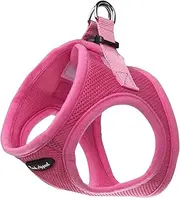 Bark Appeal Hot Pink Step-in Dog Harness for Small-Medium Pets – Updated Sizing, Re-Measuring is Essential – Soft Vest Harness – Anti-Choke with Adjustable Strap & Heavy Duty Clip – S