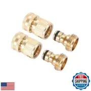 Brass Garden Hose Quick Connector Kit, Quick Disconnect Hose Fittings Male an