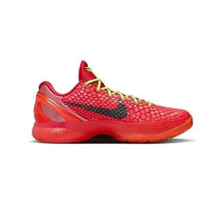 【NIKE 耐吉】NIKE ZOOM KOBE 6 PROTRO REVERSE GRINCH 紅蛇皮 聖誕節 曼巴 蛇鱗 籃球鞋 男款(FV4921-600)