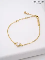 Ted Baker Gold Tone HANSAA: Crystal Heart Adjustable Bracelet (U12190) | $69