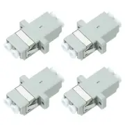 Fiber Optic Coupler LC/UPC Multi-Mode Duplex for Network Internet, 4 Pack