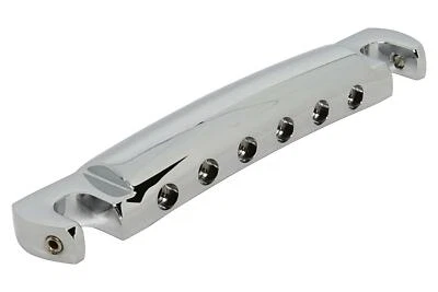 Lightweight Locking Aluminum Tailpiece for Gibson Guitars - Chrome
