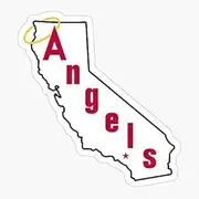 Decal Los Sports Angeles Vintage California Baseball Angels Throwback - Sticker Graphic - Waterbottles, Hydroflask, Laptops, Phones, Cars, Lockers, Binders Sticker