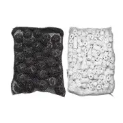 500g Ceramic Rings + 50 pcs Bio Balls in Media Bags for aquarium canister filter