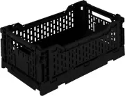 4LT Collapsible Storage Crate | Small | Foldable | Stackable | Plastic Bin | Hom