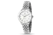 Maserati Successo Crystal Accents Stainless Steel White Dial Solar R8853145515 Women's Watch
