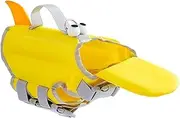 Dog Life Vest for Swimming - Adjustable Dog Swimsuit Lifesaver with Neck Float | Quick-Drying, Big Eyes Design Flotation Suit for Small Medium Large Dogs