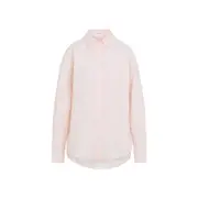 [The Frankie Shop] The Frankie Shop-Faded Pink Cotton Ornella Side Button-Up Shirt-Donna M STAND