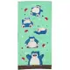 小禮堂 寶可夢 卡比獸 棉質浴巾 60x120cm (綠棕動作款)