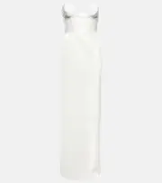 [Nensi Dojaka] Nensi Dojaka Bridal sequined gown AU 10 white