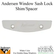 Andersen Window Sash Lock Shim For Hung Windows White Sash Lock Shim