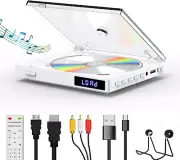 SHIWAKOTO Mini DVD Player for TV, Support Hdmi/Rca/Usb/Built-In Speaker/Cd/Dv...