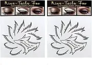 Luxesix 24 Models Eyeliner Stencils | Make Up Eyeliner Stencil | Perfect Winged Tip Look| Reusable, Easy to Clean & Flexible 2 Pack 12 Models For Eyeliner