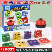 Magic Face Changing Cube Game Face Blocks Puzzle Building Block Matching Toys AU
