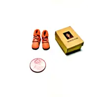 Miniature Mustard Color Chamois Chukka Boots - Handcrafted