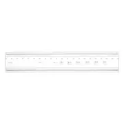 Film Ruler 20cm 0.1mm Scale PET with R Angle Width Lines Flexible Ruler