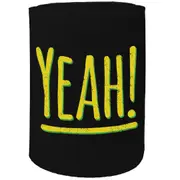 Alcohol Stubby Holder - Yeah - Funny Novelty Birthday Gift Joke Beer Can Bottle Coolie