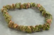 Unakite Chip Bracelet